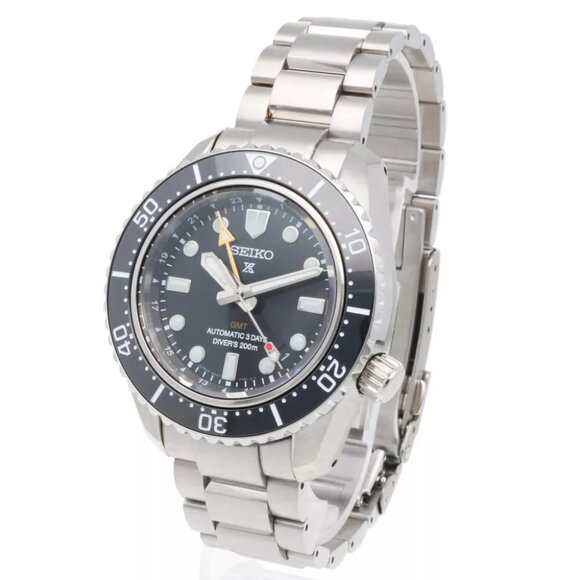 SEIKO Prospex Divers GMT Watches 6R54-00D0 Stainless Steel Overhauled used main image 9